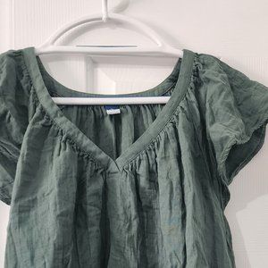 Old Navy Flutter Sleeve Blouse XL